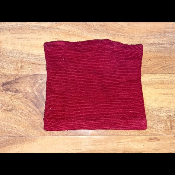 Cobra Shop Burgundy Tube Top One size STRETCHY - Picture 2 of 2